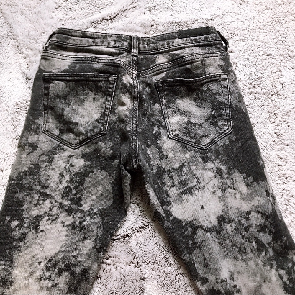NWOT Edgy Zara Bleach Distressed Skinny Jeans - Picture 5 of 6